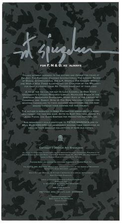 Lot #677 Art Spiegelman Book - Image 1