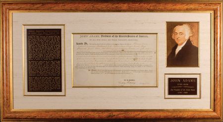 Lot #1556 John Adams: Adams appoints commissioners for unpopular1798 federal property tax on real estate and slaves - Image 1