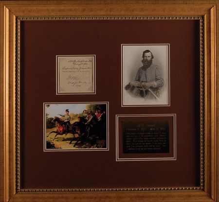Lot #388 J. E. B. Stuart: A rare endorsement from the Battle of the Wilderness, signed exactly one week before Stuart’s untimely death - Image 1