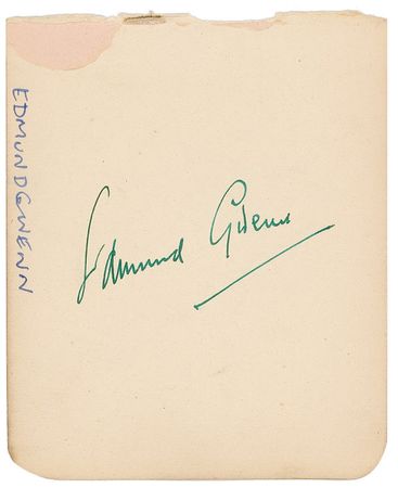Lot #1141 Edmund Gwenn and Victor McLaglen Signatures - Image 1