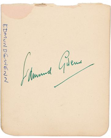 Lot #1141 Edmund Gwenn and Victor McLaglen Signatures - Image 2