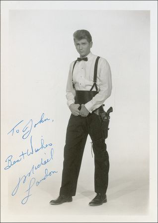 Lot #1050 Bonanza: Greene and Landon Signed Photographs - Image 2