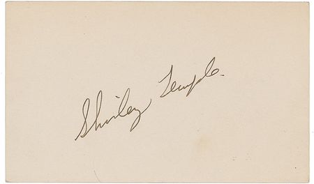 Lot #1293 Shirley Temple Signatures - Image 1