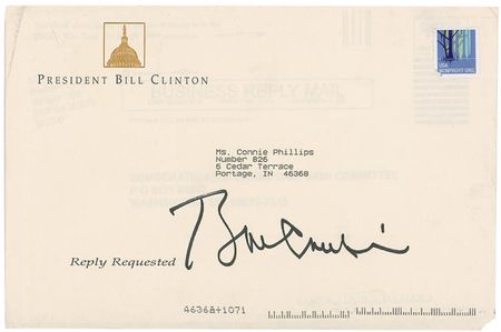 Lot #15 Bill Clinton Envelope