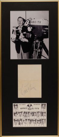 Lot #658 Walt Disney: Mickey Mouse Club fan card signed by its founder - Image 2
