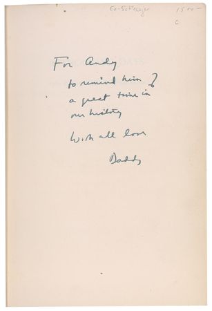 Lot #288 Arthur M. Schlesinger, Jr: Presenting his detailed account of the Kennedy administration to his son “to remind him of a great time in our history” - Image 1