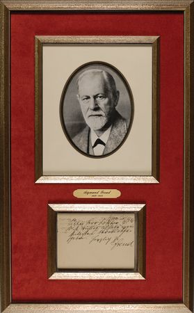 Lot #196 Sigmund Freud: Freud dashes off a quick letter to a noted colleague - Image 1