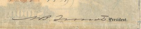 Lot #350 Nathan Bedford Forrest: Twice-signed 1869 mortgage bond from the Confederate calvary commander - Image 2