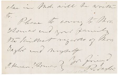 Lot #389 Richard Taylor: Taylor works to establish a Confederate secret society in 1869 to strike down Reconstruction exploitation of the South: 