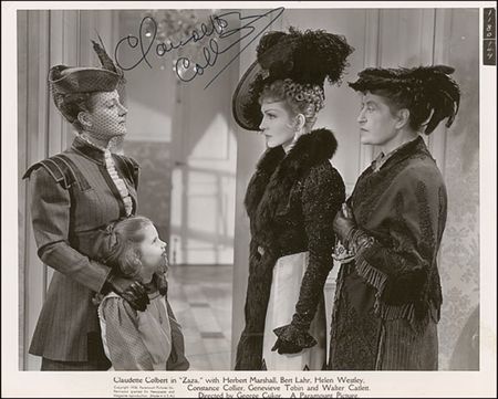 Lot #1080 Claudette Colbert Signed Photographs - Image 1