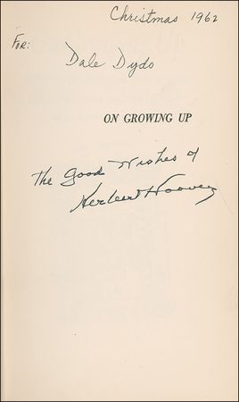 Lot #58 Herbert Hoover Book - Image 1