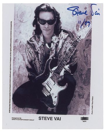 Lot #997 Steve Vai Signed Photographs - Image 1
