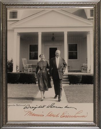 Lot #26 Dwight and Mamie Doud Eisenhower Signed