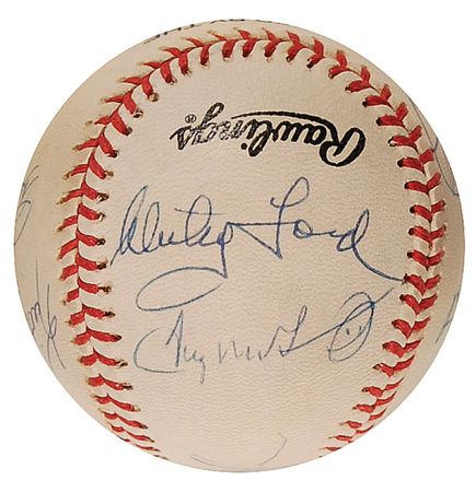 Lot #1387 Whitey Ford and NY Mets - Image 1