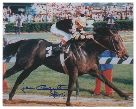 Lot #1403 Horse Racing: Jean Cruguet Signed Photographs - Image 1