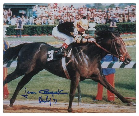 Lot #1403 Horse Racing: Jean Cruguet Signed Photographs - Image 2
