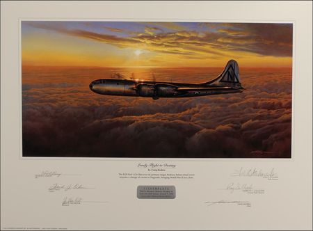 Lot #343 Enola Gay and Bock’s Car Lithographs - Image 1