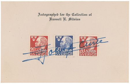 Lot #230 Frederic and Irene Joliot-Curie Stamps - Image 1