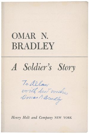 Lot #334 Omar Bradley Book - Image 1