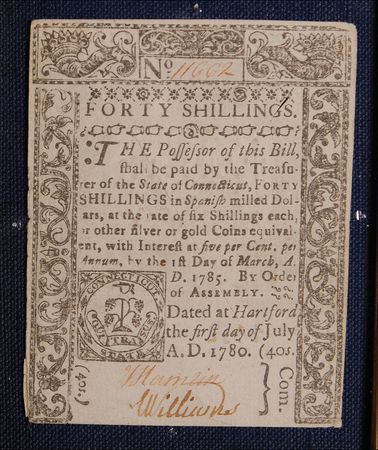 Lot #1689 Colonial Notes for 13 Colonies: Rare colonial currency from all 13 original colonies before the 1788 ratification prohibiting the states from printing paper money - Image 7