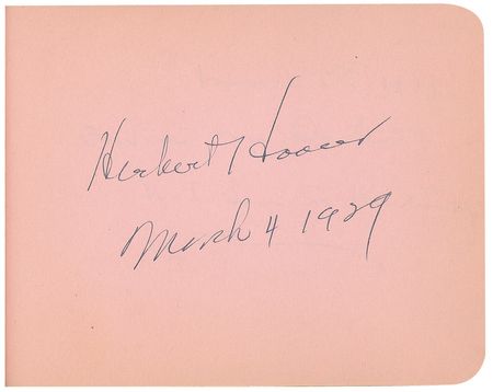 Lot #21 Calvin Coolidge and Herbert Hoover Autograph Book - Image 2