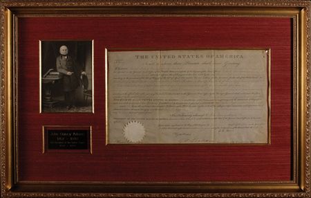 Lot #1648 John Quincy Adams Signed Document - Image 1