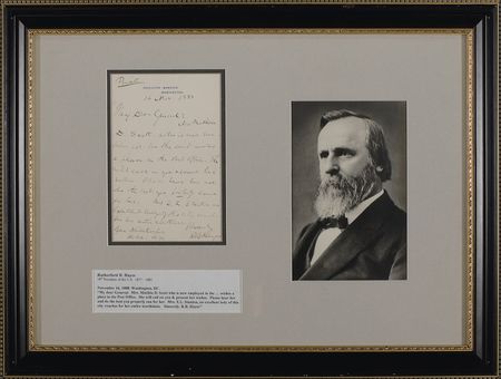 Lot #58 Rutherford B. Hayes Handwritten Letter Signed - Image 2
