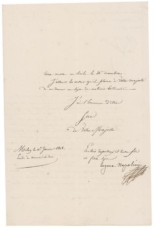 Lot #366 Napoleon: With the French seizing ships supplying Britain, the French emperor is made aware of a worse fate for one: “The American brigantine, the Violet…was then seized by an Algerian pirate ship, taken to Algiers and detained for 53 days” - Image 2