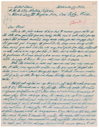 Lot #315 Robert Stroud: ?I was never sold on the budgerigar fad myself. They were sure to over-breed their market? - Image 1