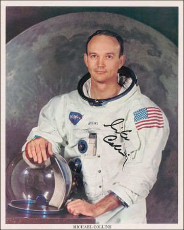 Lot #438 Michael Collins Signed Photograph - Image 1