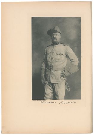 Lot #110 Theodore Roosevelt: Big Game Hunting, accented by its superb signed Rough Rider portrait - Image 1
