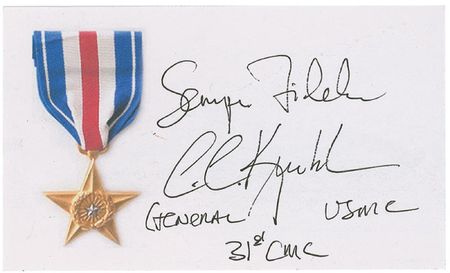 Lot #362 Marines: Commandants Generals Signatures - Image 1
