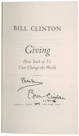 Lot #29 Bill Clinton Book