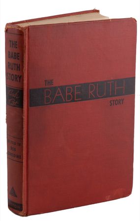 Lot #1534 Babe Ruth: The ‘Bambino’ signs a first-edition copy of his memoirs - Image 2