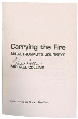 Lot #439 Michael Collins Book - Image 1