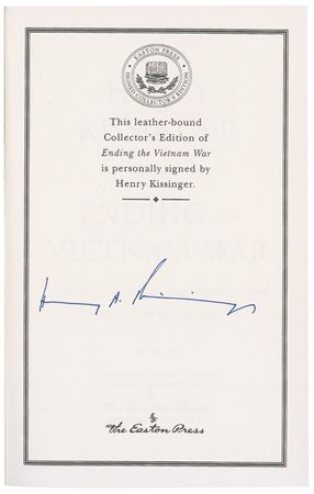 Lot #263 Henry Kissinger Book - Image 1