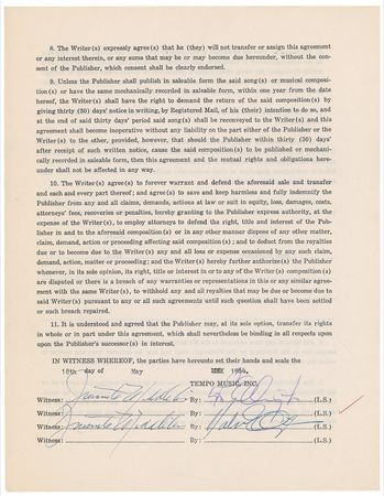 Lot #849 Duke Ellington Signed Document - Image 2