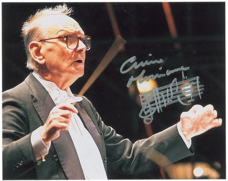 Lot #918 Ennio Morricone Signed Photographs - Image 1
