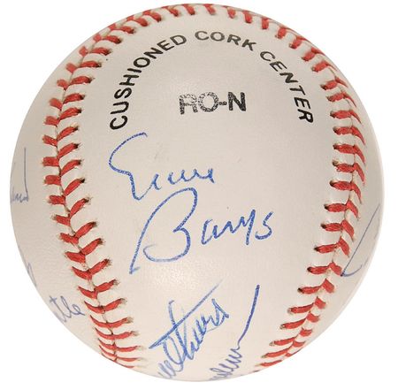 Lot #1341 Baseball Hall of Famers Baseball - Image 3