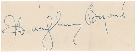Lot #1019 Humphrey Bogart Signature - Image 1