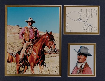 Lot #1303 John Wayne Signature - Image 1