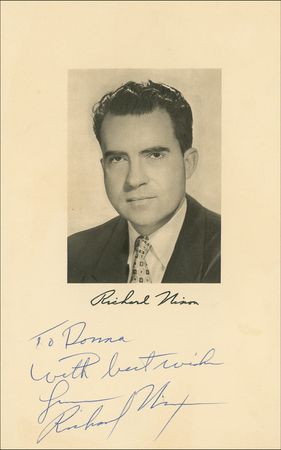 Lot #91 Richard Nixon Signed Photograph and Typed Letter Signed - Image 1