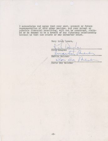 Lot #1073 Kirk Douglas - Image 1