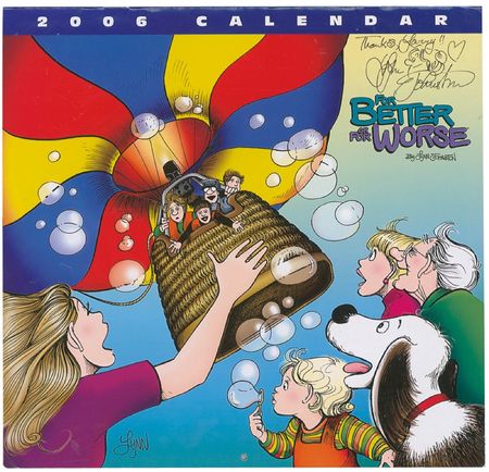 Lot #721 Lynn Johnston Book and Calendar - Image 1