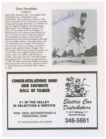 Lot #1546 Sports: Hall of Famers Program - Image 3