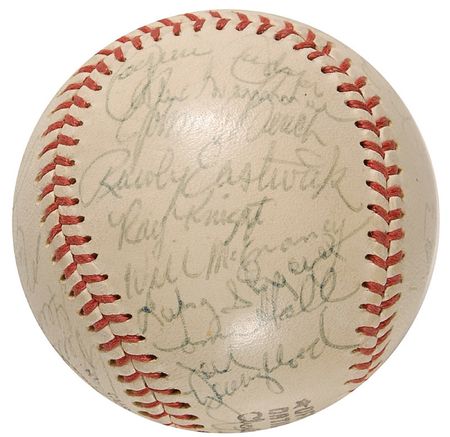 Lot #1384 Cincinnati Reds Baseball - Image 5