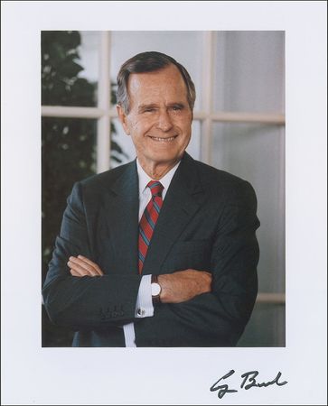 Lot #10 George Bush Signed Photograph