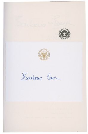 Lot #14 George and Barbara Bush - Image 2