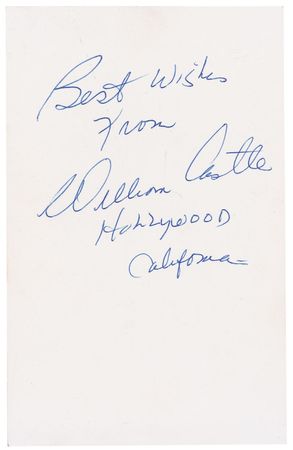 Lot #1036 William Castle Signed Photograph - Image 2