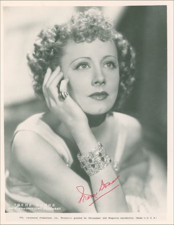Lot #1081 Irene Dunne Signed Photographs - Image 1